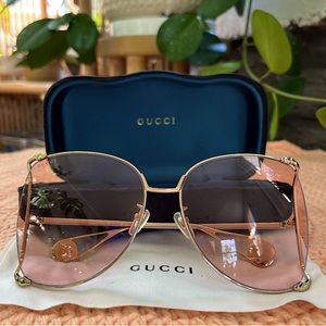 Gucci Pink Lens Sunglasses